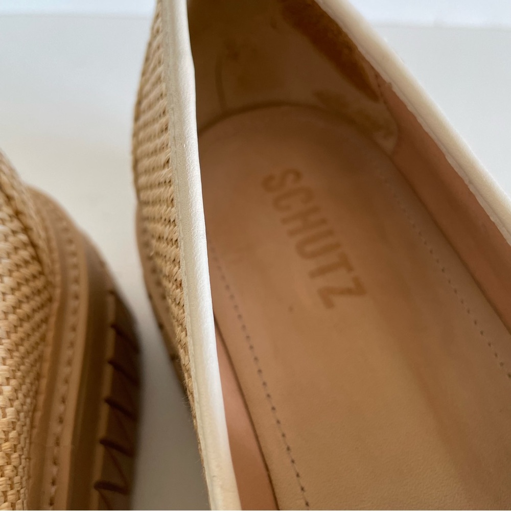 Schutz Viola Weekend Cream Loafers Size 8.5 - Picture 9 of 13